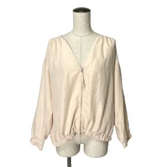 ショコラフィネローブ chocol raffine robe ブルゾン Vネック ジップアップ F オレンジのサムネイル