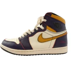 NIKE ナイキ CD6578-507 SB × Air Jordan 1 Retro High La To Chicago AJ1 エアジョーダン シカゴ ハイカット スニーカー パープル系 イエロー系 26cm【中古】のサムネイル
