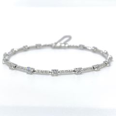 DTC デビアス LINE ダイヤモンドブレスレット K18WG 1.5ct - メルカリ