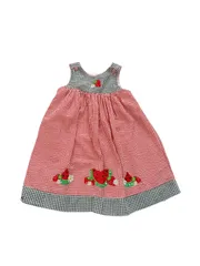 【Size 100】vintage ギンガムチェックワンピースのサムネイル