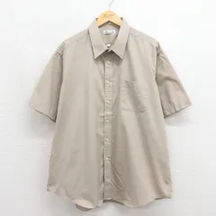 XL/古着 ピエールカルダン 半袖 ブランド シャツ メンズ 90年代 90s 大きいサイズ ロング丈 ベージュ 26may27のサムネイル