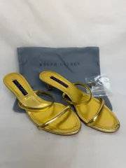 ⭐︎ラルフローレン ゴールド ミュール サンダル 中古⭐︎のサムネイル