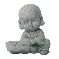 【新品】 MAXYA お地蔵さん 置物 可愛い 仏像 石オブジェ ミニ 御影石 地蔵菩薩 お地蔵様 癒し 仏像 インテリア 玄関 リビング 仏壇 ギフト 1のサムネイル