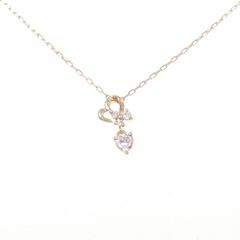 【美品】K18 スタージュエリー♡ハートネックレス　レインボームーンストーン♡ 美品】K18 スタージュエリー♡ハートネックレス レインボームーン