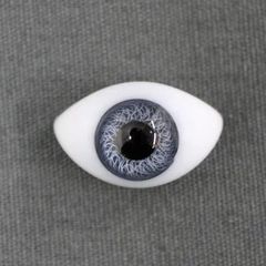 英国HCG社のペーパーウェイトグラスアイ（オーバル）22mm 用、ブラウン