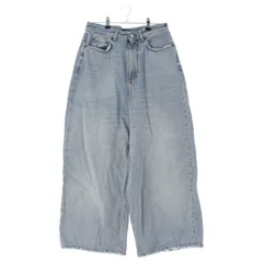 バレンシアガ 23年 ロークロッチ バギー デニムパンツ ダメージ加工 ジーンズ 697886 ライトインディゴ 24【中古】のサムネイル