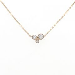 美品❗️BD0.14CT✨ポンテヴェキオ k18YGブラックダイヤネックレス