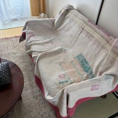 116❁︎インド ヴィンテージ カンタキルト ラグ ラリーキルト ユニーク