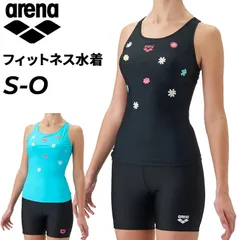 アリーナ レディース 水着 上下 セットアップ arena セパレート ミドルレッグ 差し込みパッド 女性 婦人用 セパレート水着  スイムウェア スイミング プール  アクアビクス 水中ウォーキング みずぎ/AS6FWF56Lのサムネイル