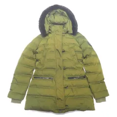 NA24461 グッチ ダウンジャケット ビーバーファーフード 319495 オリーブ色系 #38 レディース GUCCI 中古のサムネイル