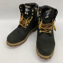STUSSYｘTimberland  ステューシー ティンバーランド 6インチプレミアムジップブーツ N°4 6130A 1840 ワークブーツ シューズ ストリート メンズ ブラック 靴 ★SS514のサムネイル