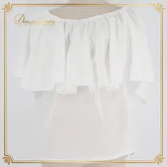 フラダンス 衣装 Maunaloa マウナロア Tシャツ カットソー ホワイト系 ワンカラー 無地 フリル シンプル きれい 上品 かわいい 華やか 鮮やか 明るい 爽やか 白 ハワイアン アロハ フラ ダンス レッスン 練習 ブラウス レッスンウェアのサムネイル