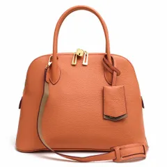 ココセリュックス ゴールド／COCOCELUX GOLD バッグ ハンドバッグ 鞄 トートバッグ レディース 女性 女性用 レザー 革 本革 ピンク  205DA0282 オーバル シボ革 シュリンクレザー 2WAY ショルダーバッグのサムネイル