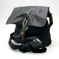 bk18 DOLCE&GABBANA ドルチェ＆ガッバーナ 00’s Vintage Leather Shoulder Bag Chain fastener ショルダーバッグ メンズk02iのサムネイル