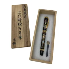 186000 花鳥風月 近代蒔絵 万年筆 箔飾 桐箱入り - メルカリ