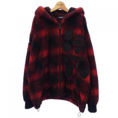 美品 DSQUARED2 ワッペンボアジャケット チェック柄 M オーバーサイズ