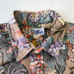 90s ハワイ製 REYN SPOONER シャツ アロハシャツ ハワイアンシャツ Lサイズ レインスプーナー メンズ お魚 半袖 オーバーサイズ ヴィンテージ 古着のサムネイル