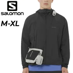 サロモン ウィンドブレーカー 長袖 メンズ SALOMON OUTWIND  ジャケット 軽量 耐風 コンパクト収納 ウインドブレーカー フード付き アウター ハイキング  街着   上着 /LC27614のサムネイル
