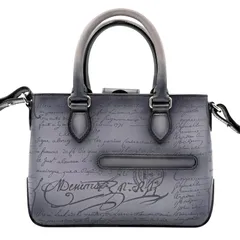 新品同様　Berluti　ベルルッティ　トゥジュール ガリバー　2way　ショルダーバッグ　トートバッグ　ハンドバッグ　カリグラフィ　ネイビー　レザー　スクリットレザー 　メッセンジャー　ミニトート　メンズ　ブランド　ハイブランド　5120のサムネイル