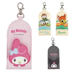 キーケース リール付きキーケース キャラクター （ キーカバー ヒューイ デューイ ルーイ バンビ マイメロ リール付 カギ 鍵 入れ キーリング付き コンパクト ナスカン付き )のサムネイル