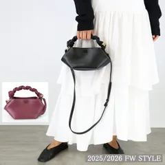 ■GANNI ガニー ハンドバッグ BOU BAG MINI A6946 A6947 Black Burgundy ブーバッグミニ ショルダーバッグのサムネイル