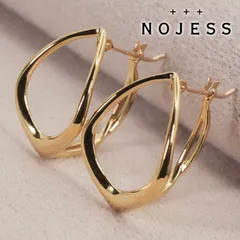 美品 ノジェス フープ ピアス ゴールドカラー レモン +N /26-0970のサムネイル