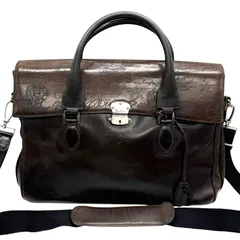 A4可　Berluti　ベルルッティ　エミーオ　2way　ビジネスバッグ　ブリーフケース　カリグラフィー　ショルダーバッグ　トートバッグ　ハンドバッグ　書類かばん　レザー　ブラウン　PCバッグ　Emio　メンズ　ハイブランド　鍵付き　5121のサムネイル