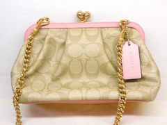 COACH キスロック ワンショルダーバッグ がま口 スカーフ y2k 00s