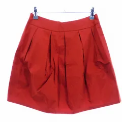 ロッソ ROSSO アーバンリサーチ フレアスカート ミニ タック バックファスナー 無地 36 オレンジ ボトムス /T2のサムネイル