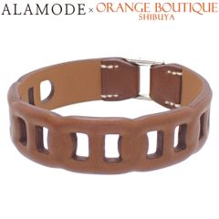 ☆専用☆エルメス ルーリーバングル ブレスレット レザー HERMES(エルメス) アマ―ル バングル レザー メタル T3 バングル