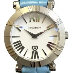 ティファニー TIFFANY&Co. アトラス 腕時計 総重量約61g SS 本革 クオーツ ホワイト文字盤 Z1301.11.11A20A71A メンズのサムネイル