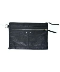 BALENCIAGA クラッチバッグ レザー グレー - メルカリ