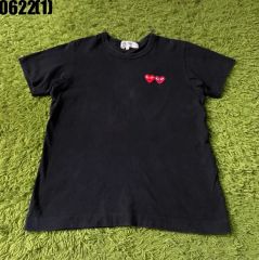 PLAY COMME des GARCONS ダブルハート Tシャツ M 黒 - メルカリ