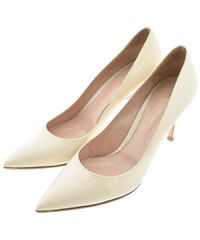 極美品 Gianvito Rossi PLEXI パンプス フラットシューズ 白 - メルカリ