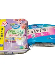 【新品未使用】花王 リリーフ快適アロマ紙パンツ用パッド52枚＋リリーフまるで下着M-L 介護セットのサムネイル