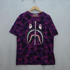☆激レア☆ APE パープルカモ シャーク Tシャツ M kaws - メルカリ