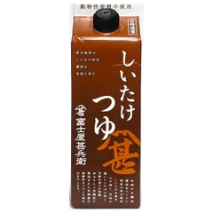 富士甚醤油 富士屋甚兵衛 しいたけつゆ 500ml×6袋入| 送料無料 調味料 つゆ しいたけ ストック 料理 飲食店 だし 出汁 ケース買い まとめ買い 業者 仕入れ 大量 しょうゆ 業務用 そばつゆ うどんつゆのサムネイル