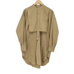 メゾンスペシャル MAISON SPECIAL Supima Cotton Stand Collar Long Shirt/スーピマコットンスタンドカラーロングシャツ レディース FREE のサムネイル