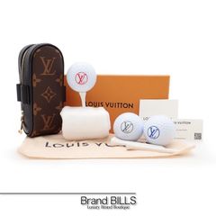 Unused LOUIS VUITTON Set Golf Andrews Golf Ball Case Golf Accessories GI0826 Monogram Black with Golf Balls and Tees