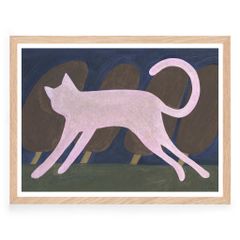 手描き原画 かわいい猫ちゃん 水彩画 オリジナル 一点もの インテリア