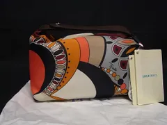 ■極美品■ EMILIO PUCCI エミリオプッチ ナイロン メイクポーチ マルチケース 小物入れ マルチカラー FN8633のサムネイル