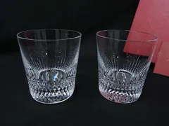 ■新品同様■ Baccarat バカラ ナンシー クリスタルガラス ロックグラス コップ 食器 テーブルウェア ペア 2客セット クリア FQ6478のサムネイル
