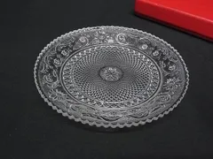 ■新品■未使用■ Baccarat バカラ アラベスク クリスタルガラス 皿 プレート 食器 テーブルウェア クリア FZ1517のサムネイル