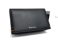 ■新品同様■ Paul Smith ポールスミス レザー カードケース カード入れ 名刺入れ メンズ ブラック系 BN9793のサムネイル