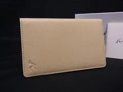 ■新品■未使用■ Kitamura キタムラ レザー カードケース カード入れ パスケース ベージュ系 BN9802のサムネイル
