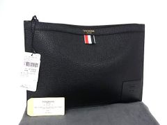 □新品□未使用□ THOM BROWNE トム ブラウン レザー クラッチバッグ