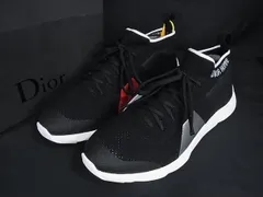 ■新品同様■ DIOR HOMME ディオールオム B21 ソックス スニーカー 表記サイズ42 (約27cm～約27.5cm) 靴 メンズ ブラック系 BQ5334のサムネイル