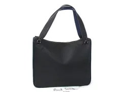 ■新品同様■ Paul Smith ポールスミス レザー トートバッグ ショルダー メンズ レディース ブラック系×ブルー系 HB1691のサムネイル