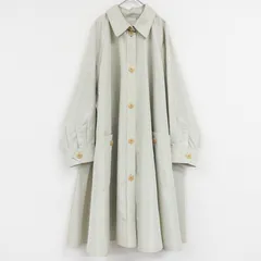 CELINE セリーヌ ステンカラーコート スプリングコート オーバーサイズ ロング ヴィンテージ フランス製 ベージュ レディース b01818のサムネイル