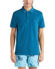 ヴィルブレクイン メンズ トップス ポロシャツ スリムフィット コットン Vilebrequin Slim Fit Cotton Pique Polo Shirt Peacock Blue ブルー